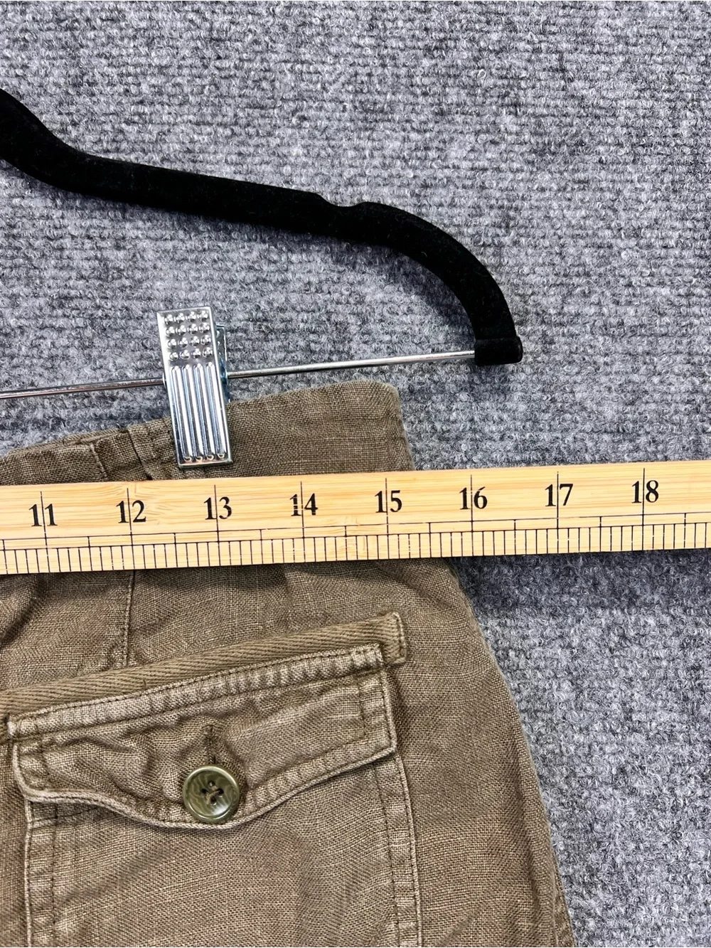 Casual Brown Linen Mini Skirt